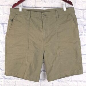 Vuori Men Barren Explorer Shorts Casual Olive Green Hiking Stretch V3014 Size 36